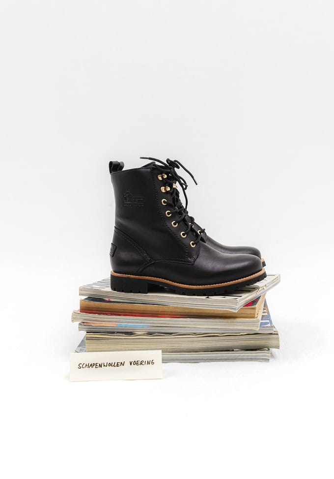 Panama Jack Fara Igloo Trav B1 veterboots zwart - Dames - Maat 42