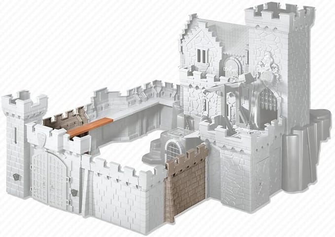Uitbreidingsset Kasteelmuren voor Playmobil Forten