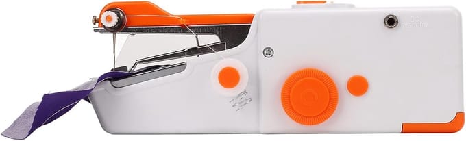 Handnaaimachine - Mini naaimachine - Kleding repareren - Draagbaar en lichtgewicht - 23 x 15 x 5 cm - Wit