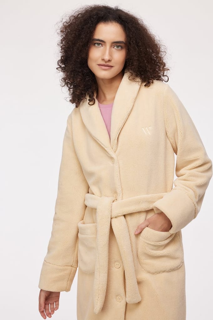 Woody Dames Kamerjas beige - maat S