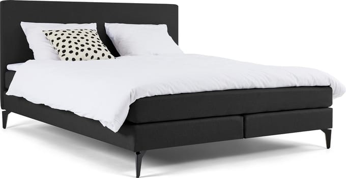 Maxi Boxspring Cisano - 140 x 200 cm - dark grey