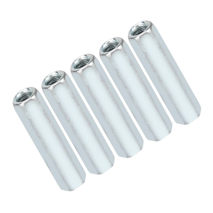 5 stuks M6 * 40 Lange Staafmoer Zeskant Zeskant Hulsmoer Afstandhouder Schroefdraadbevestigingsmiddelen