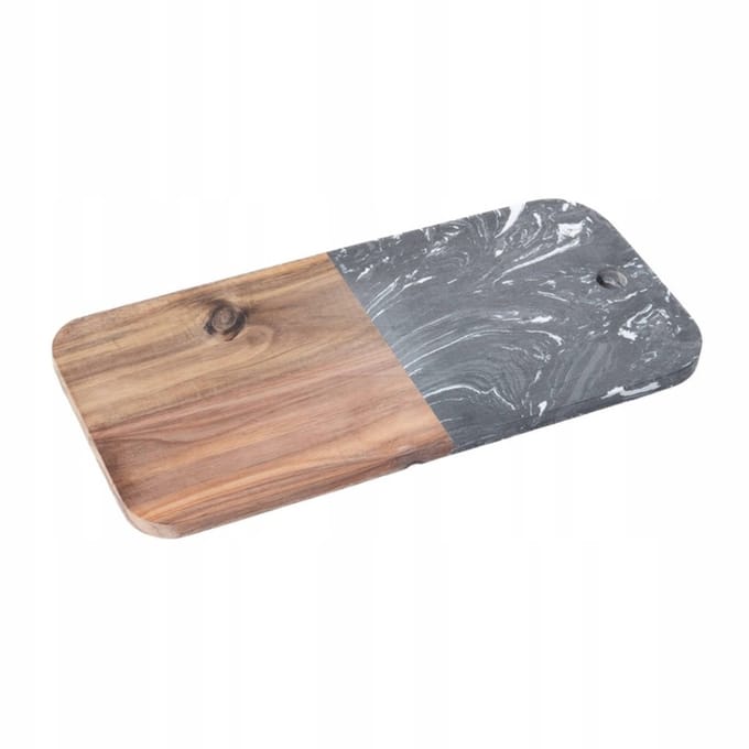 Snijplank Grijs Bruin Acacia Marmer (18 x 1,5 x 38 cm)