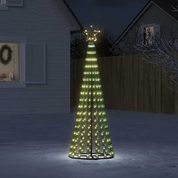 vidaXL - LED-kerstboom - 275 - LEDs - warm - wit - 180 - cm
