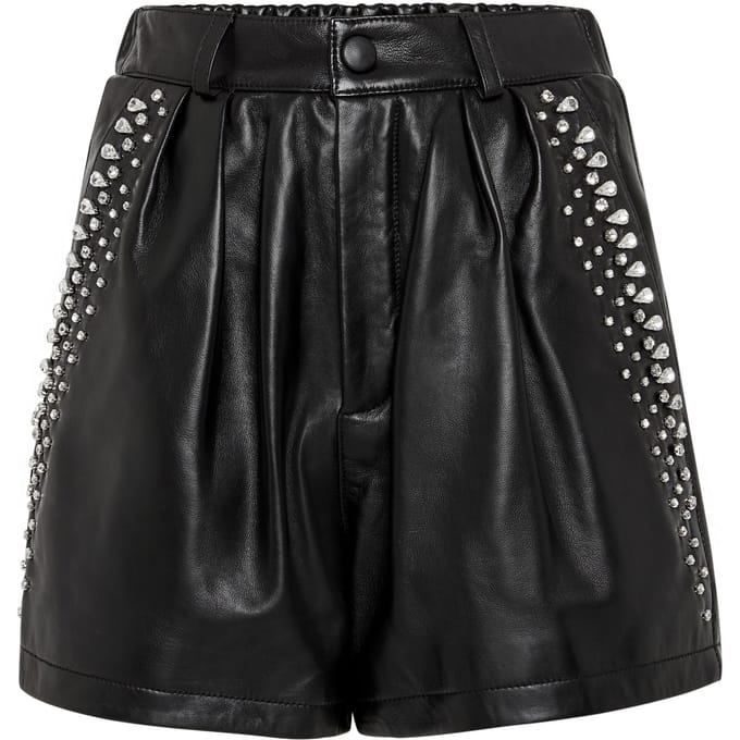 Leren Korte Broek