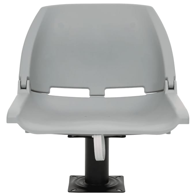 vidaXL - 2-delige - Bootstoelenset - inklapbaar - 48x51x41 - cm - grijs
