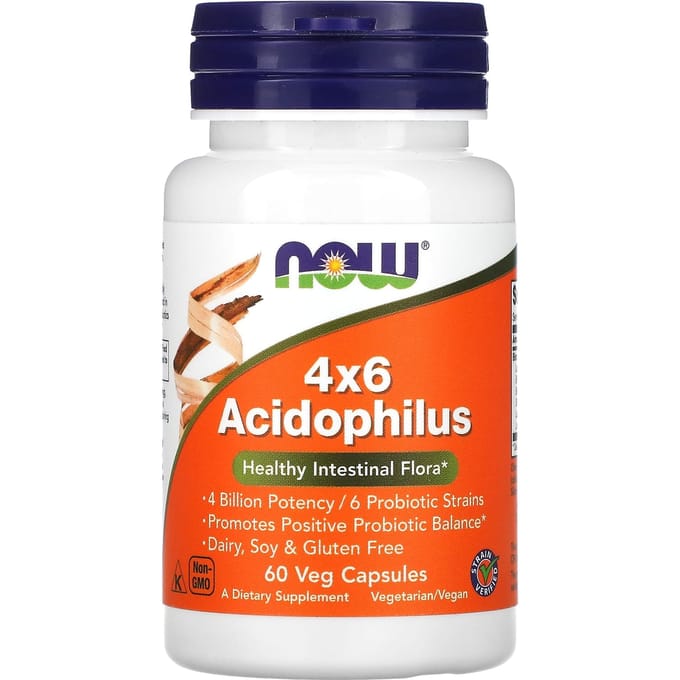 NOW Foods Acidophilus 4X6 - 60 vcaps