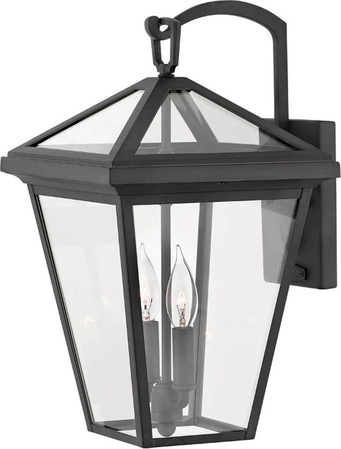 Hinkley LED Wand Buitenlamp Alford Place | 2X E14 Max 40W | IP44 | Dimbaar | Museum Black