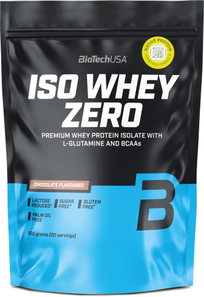 BiotechUSA isolaat eiwitpoeder - ISO WHEY zero (454 g) - smaak: Chocolade