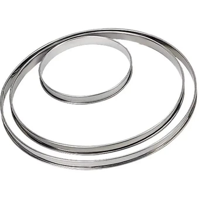 Roestvrijstalen taartringvorm De Buyer 24 cm