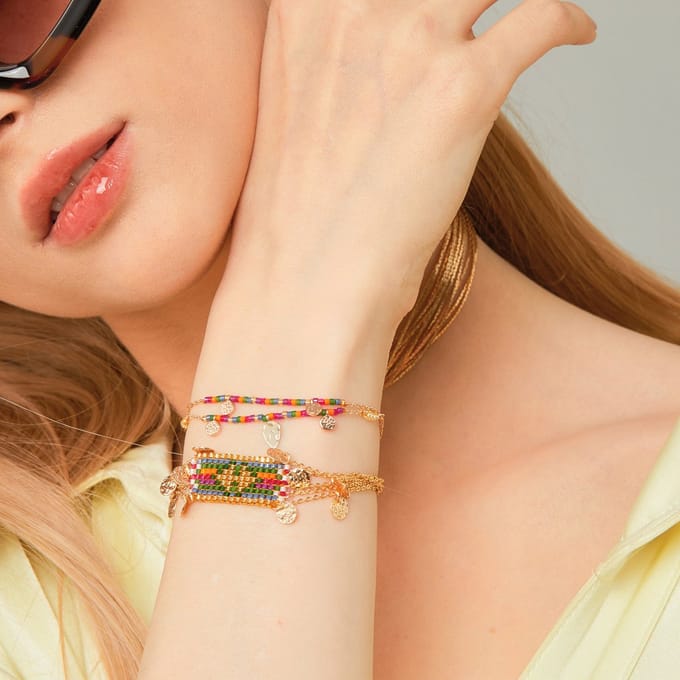 Hipanema Hatchee gouden armband
