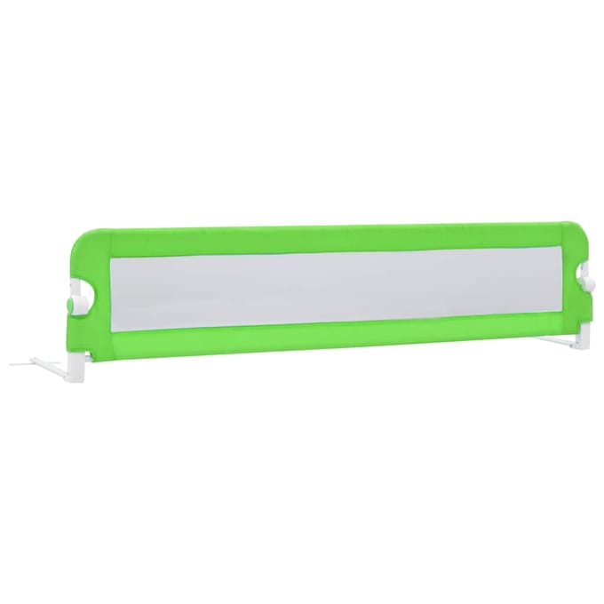 Barrière de Sécurité pour Lit d'Enfant Vert 180 x 42 cm Polyester