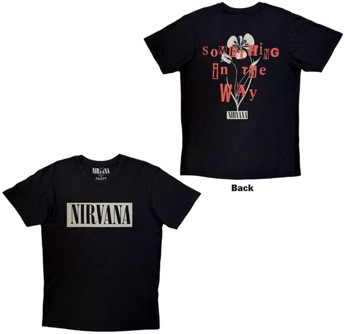 Nirvana - Something In The Way Heren Tshirt - S - Zwart
