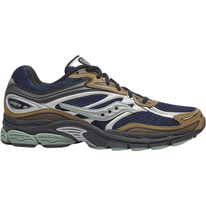 Saucony Progrid Omni 9 H Sneakers - Mesh - Heren - Blauw - Maat 44