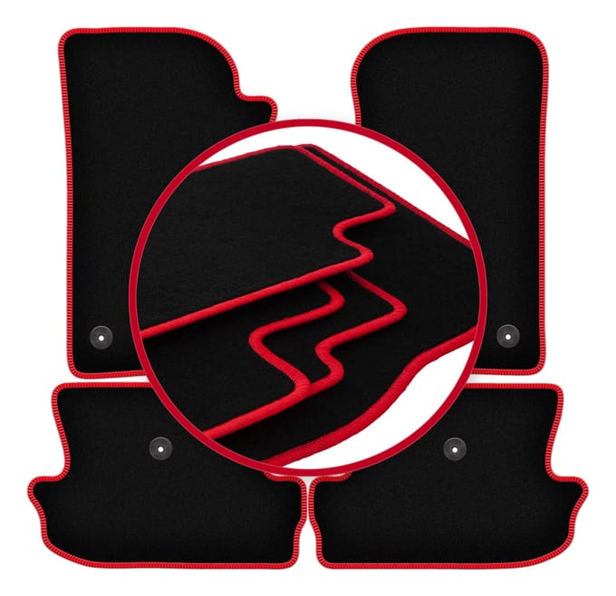 CARLUX-RED automatten voor: Jeep Wrangler JL 4-deurs (2017-)