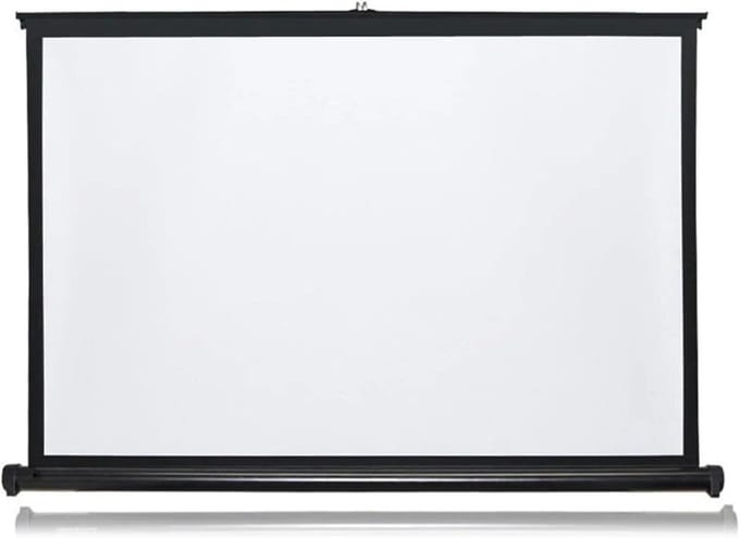 Projectiescherm Tafelmodel - Mini Projector Display - Presentaties Geven - Perfect Vlak Scherm - 50 Inch - Zwart