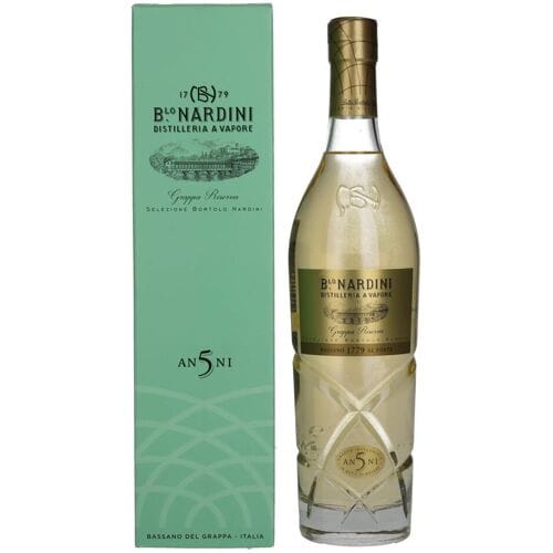 Nardini Grappa Riserva 5 ANNI 42% Vol. 0,7l in geschenkverpakking