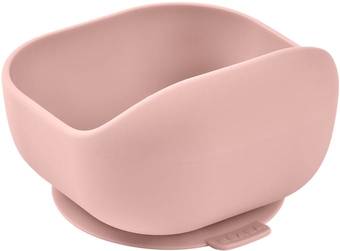 Béaba Siliconen Kom met Zuignap - Voor Baby's / Kinderen - Antislip - BPA-vrij - Roze