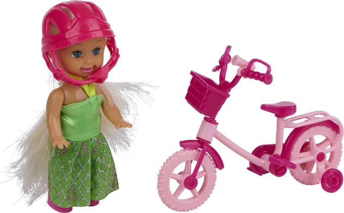 Fashion doll mini 9cm bike 3pc
