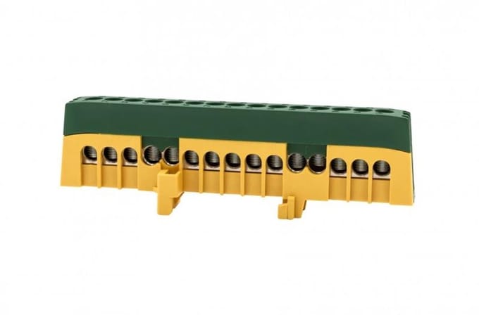 F-Elektro - Beschermstrip ZPI - 15 Module - IP20 - Geel/Groen