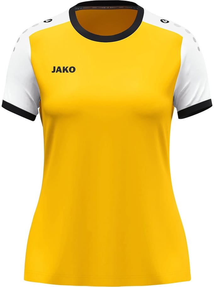 Jako Dynamic Shirt Korte Mouw Dames - Geel / Wit / Zwart | Maat: S