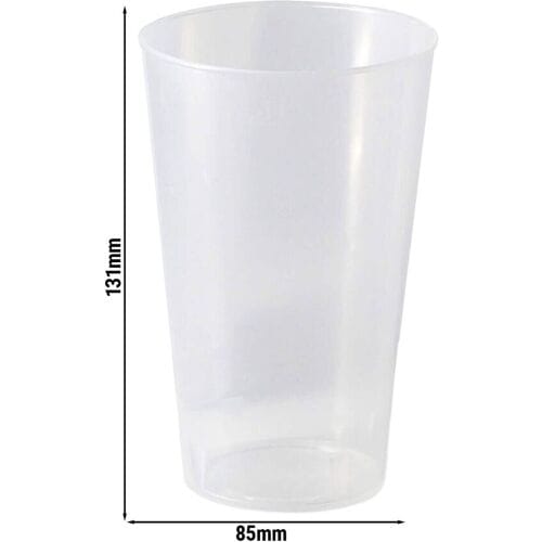 GGM Gastro (150 Stück) Mehrwegbecher - 400ml - Ø 85mm - Transparent