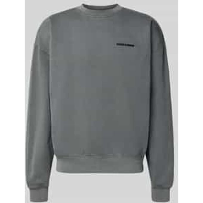Oversized sweatshirt met labelstitching