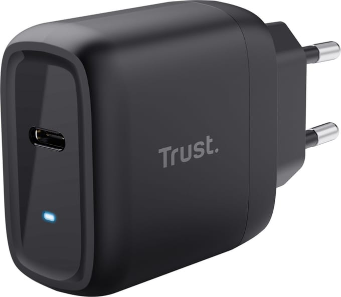 Trust Maxo - Laptoplader - 45 W - USB-C - 2m kabel - Zwart