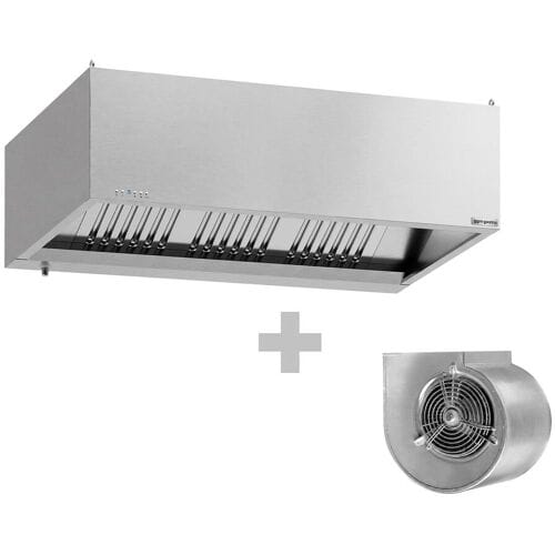 GGM Gastro Kastenhaube mit Motor - 1600mm - mit Regler, Filter & Lampe