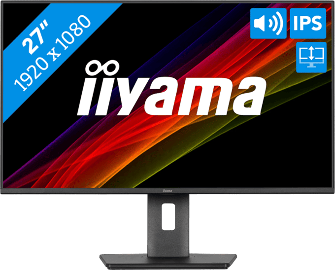 iiyama ProLite XB2797HSN-B1 - 27 inch - Full HD - IPS - USB-Hub (4x) - Verstelbaar - USB-C Dock