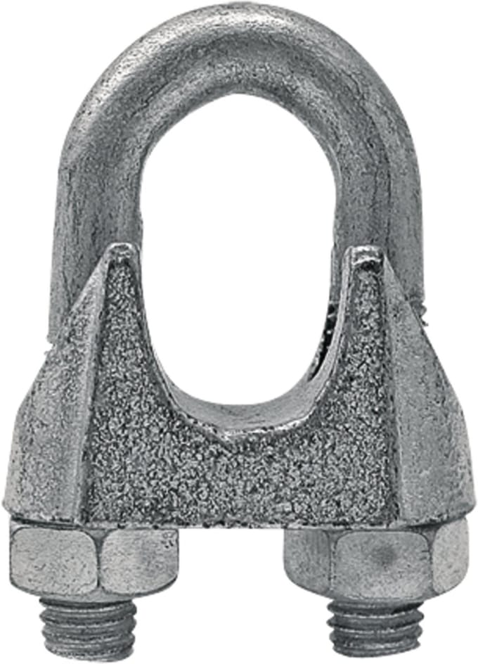 AGTECH GRANIT Serie - Verzinkte Kabelklem - 10 mm - 10 Stuks