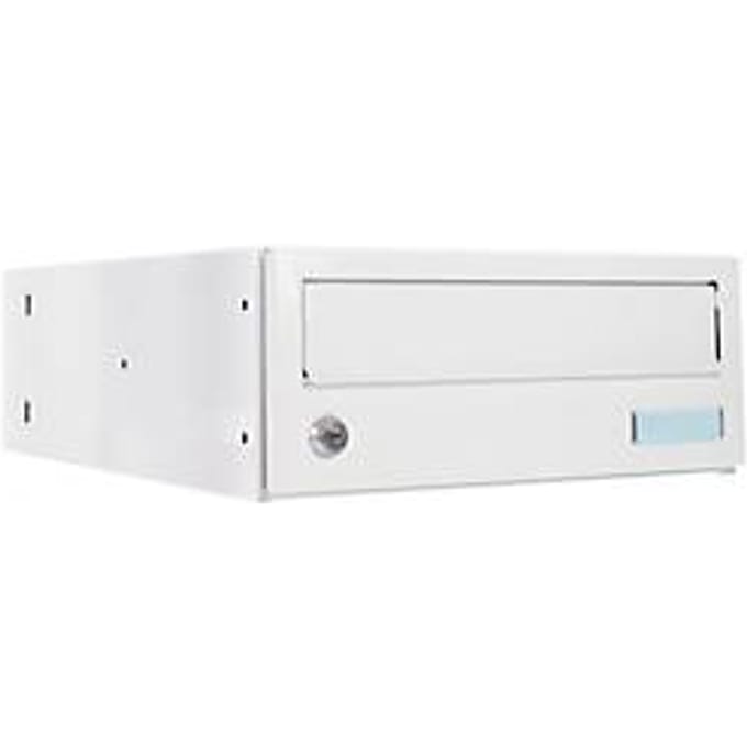 Rottner brievenbusmodule ELM MZ, 14,87 l, deurscharnier rechts, cilinderslot, naamplaatje, staal, wit