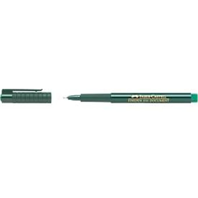 FABER-CASTELL Finepen Document, 0,4 mm, groen, 10 st.