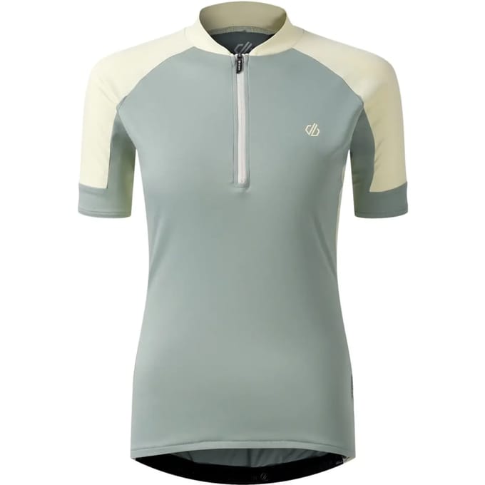 Dare2B Dames Flutter Half Zip Fietsjersey met korte mouwen