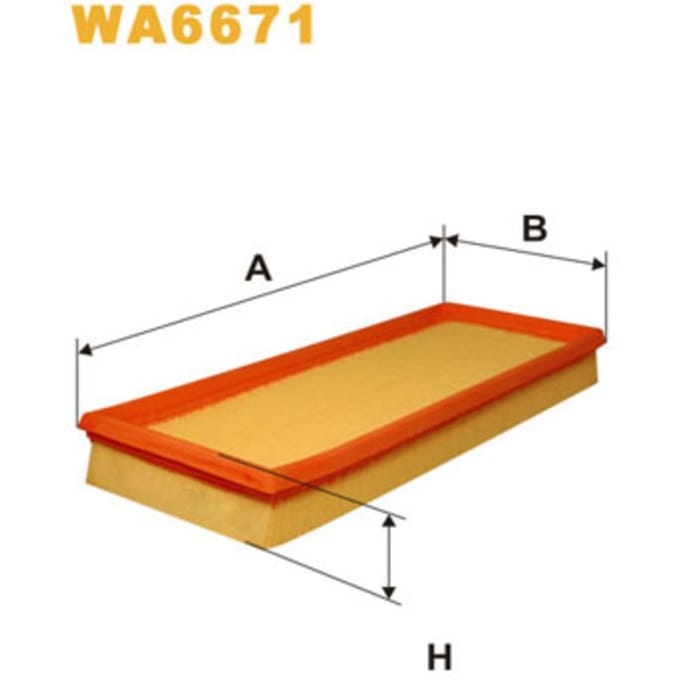 Luchtfilter WIX FILTERS FILTERS WA6671