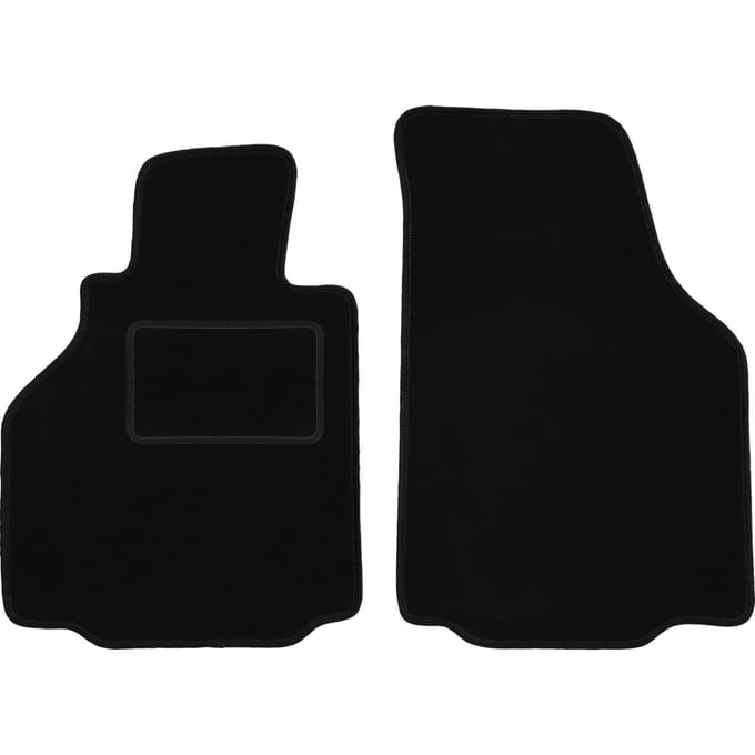 Zwarte veloursmatten voor: Porsche Boxster (type 986) coupé, cabrio (1997-2004)