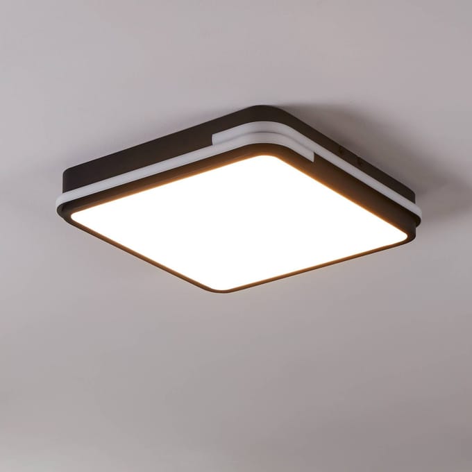 EGLO connect.z Genovese-Z Smart Plafondlamp - 47 cm - Zwart/Wit - Instelbaar RGB & wit licht - Dimbaar - Zigbee