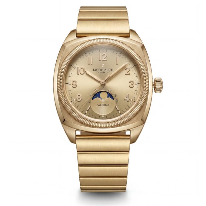 Jacob Zech - Heren Horloge Palermo - Goud