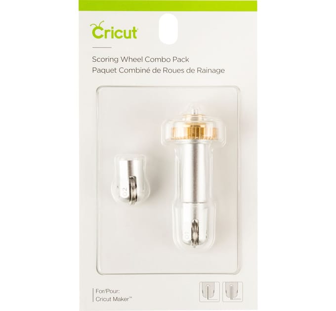 Cricut werktuig "Quickswap Tool - Scoring Wheel Tip" combo pack, 1 scoring tip en 1 dubbele  scoring  tip