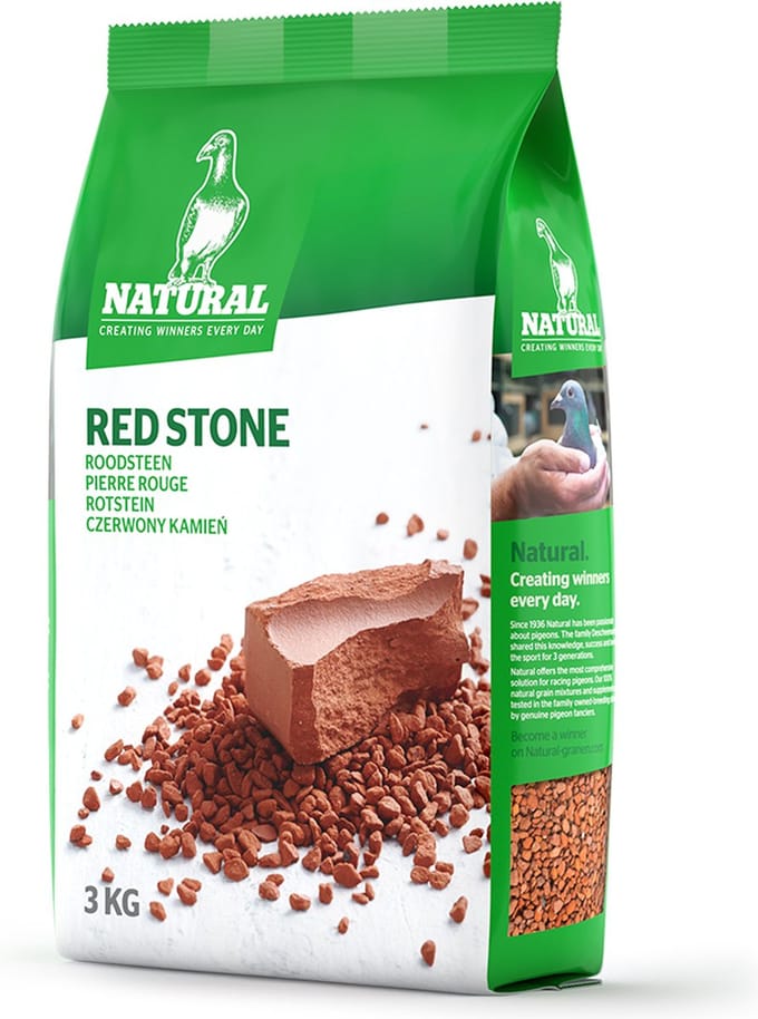 Natural - Vogelnest - Duif - Natural Roodsteen 3kg - 1st