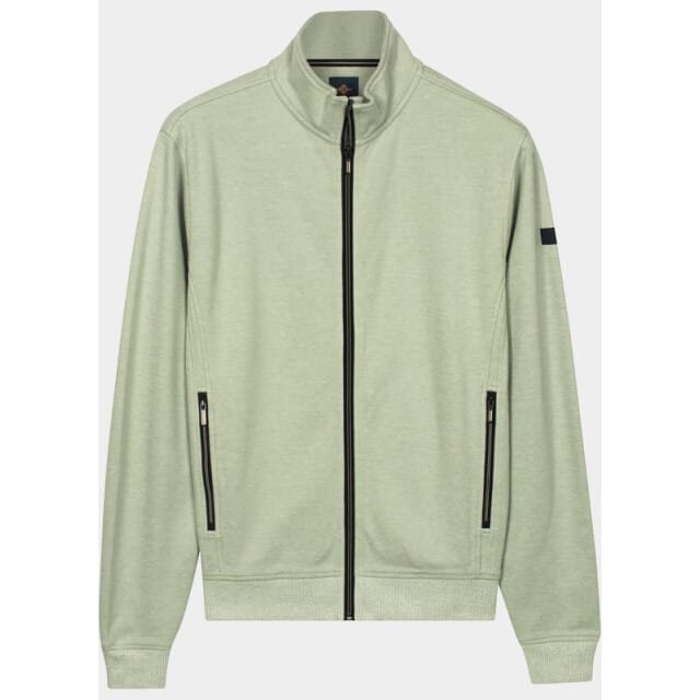 Baileys Vest Sweat Full Zip Fine Two-Tone Misty Green / male