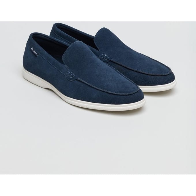 Ben Sherman Amarillo Suede Heren Navy Loafers