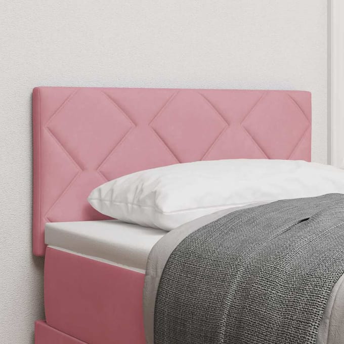 vidaXL - Hoofdbord - Roze - 80 - cm - Fluweel