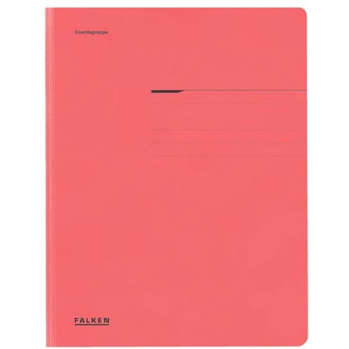 FALKEN verzamelmap, A4, flappen, manillakarton, rood
