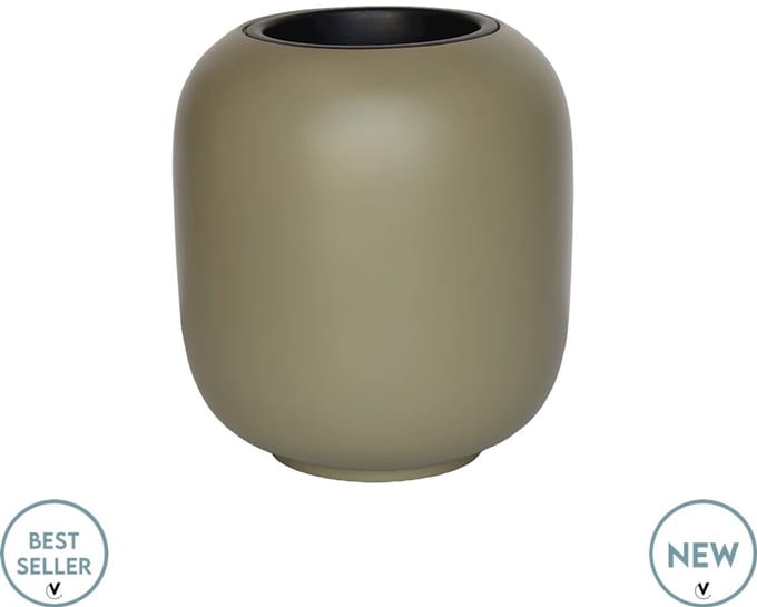 Pot Lampang pebble grey Ø33 x H36,5 cm Vase the World
