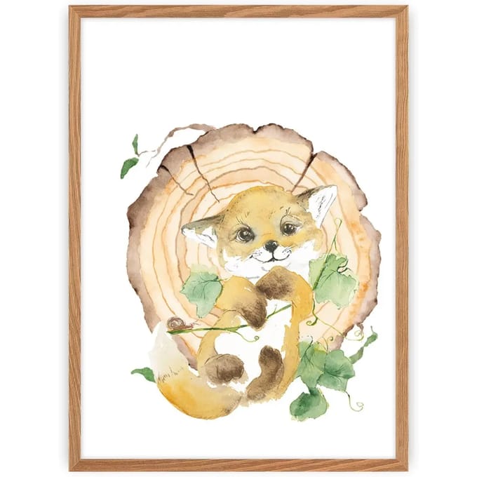 Schilderen - renard Yellow Tipi Forest Story