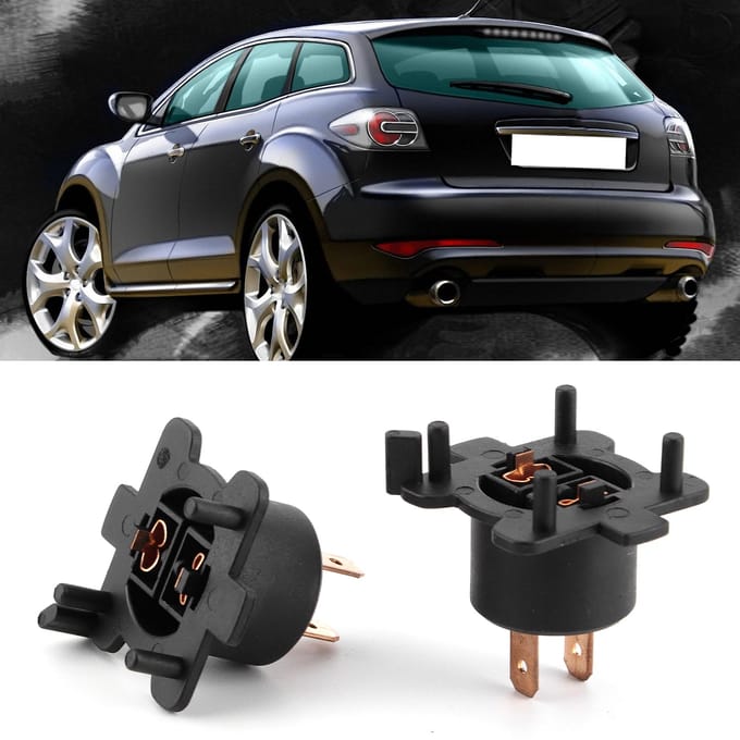 Set Achterlicht Lamp Houder Koplamp Adapter H7 Fittingen G14H51 Geschikt voor Mazda RX?8MX?5CX?7 black