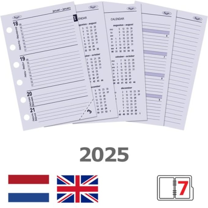 Agendavulling 2026 kalpa pocket 7dagen/2pagina's