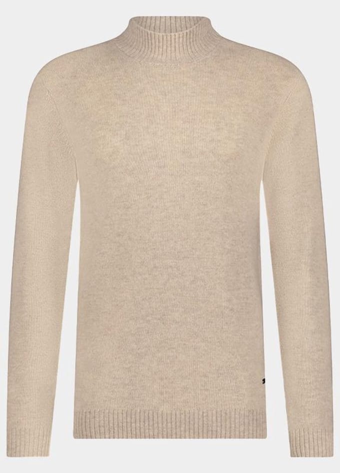 Born With Appetite Coltrui Beige Gregg Pull Mockneck BWA25305GR45/180 light beige