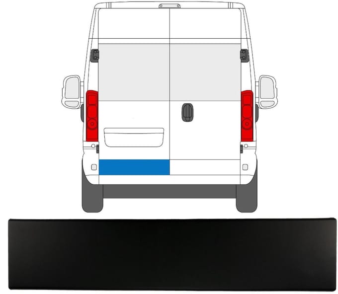Sierlijst achterdeur voor Opel Movano 2021-2026 / Links